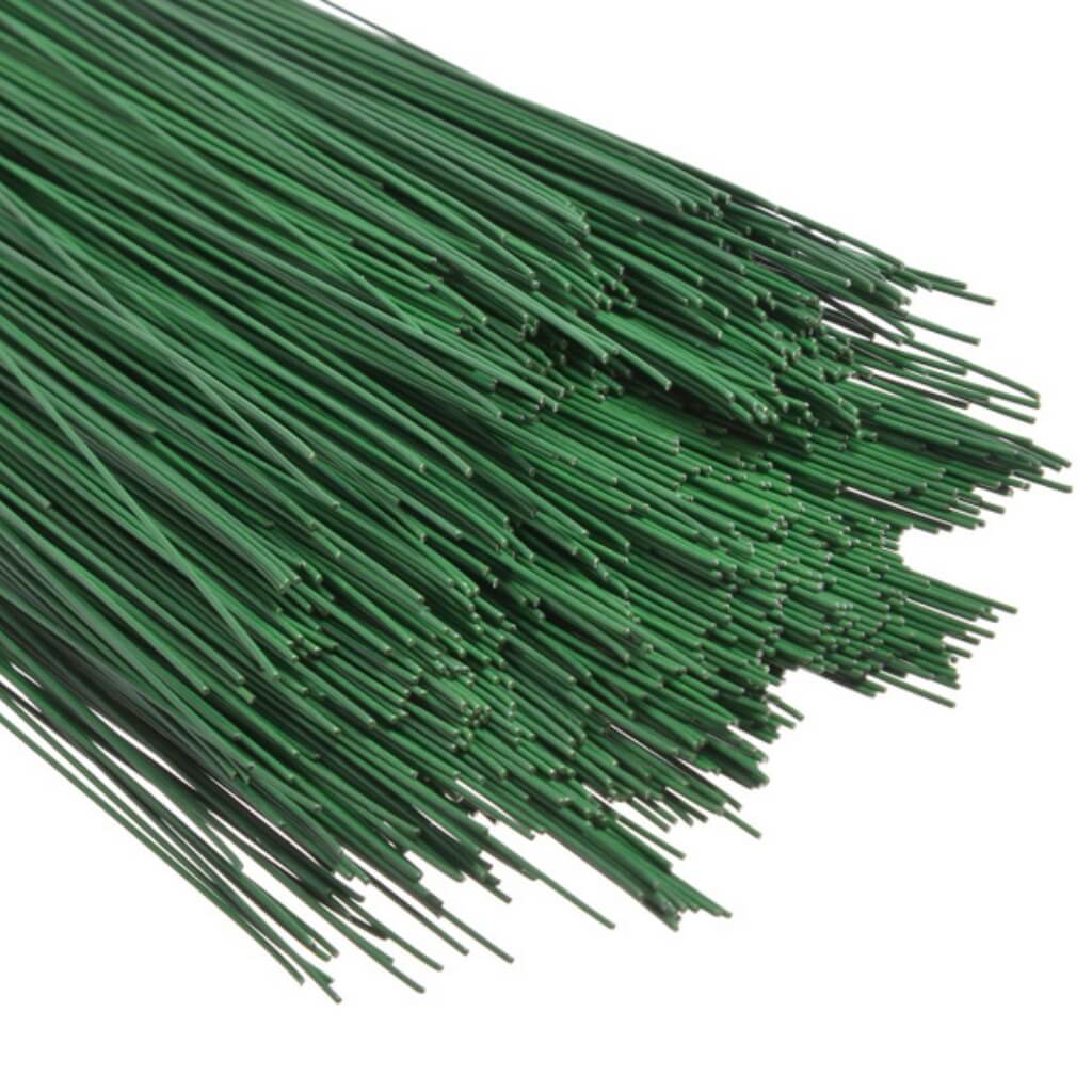 Floristický drát sekaný 0,8 mm zelený – floristické potřeby pro věnce a dekorace